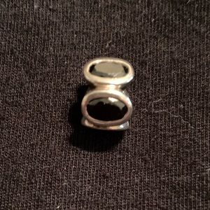 Pandora Silver Black Stone Charm